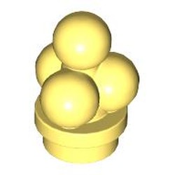 LEGO part 6254 Food Ice Cream Scoops in Cool Yellow/ Bright Light Yellow