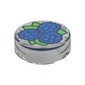 Tile Round 1 x 1 with Blackberries print