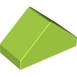 LEGO part 29303 Duplo Brick 4 x 2 Double Slope 45° in Bright Yellowish Green/ Lime