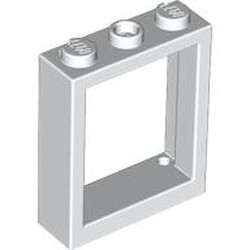 LEGO part 51239 Window Frame 1 x 3 x 3 in White