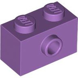 LEGO part 86876 Brick Special 1 x 2 with 1 Center Stud on 1 Side in Medium Lavender