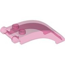 LEGO part 92474 Windscreen 6 x 2 x 2 with Handle in Transparent Medium Reddish Violet/ Trans-Dark Pink
