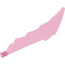 LEGO part 2144 Large Figure Weapon Sword with Axle Connector in Transparent Medium Reddish Violet/ Trans-Dark Pink