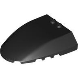 LEGO part 80222 Windscreen 6 x 7 x 1 1/3 in Black