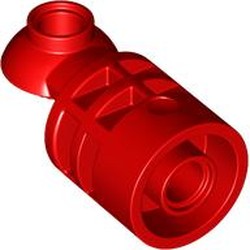 LEGO part 1994 Brick Round 2 x 2 D. Tube with Rotation Joint Ball Half in Bright Red/ Red