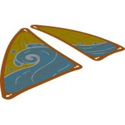 LEGO part 10112445 Foil Sheet for Set 42664-1 - Sails in None