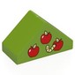 Duplo Brick 4 x 2 Double Slope 45° with Apples print