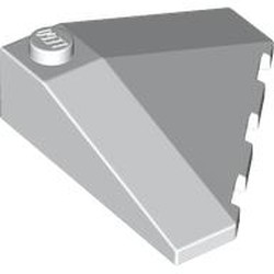 LEGO part 43708 Wedge Sloped 18° 4 x 4 Corner in White