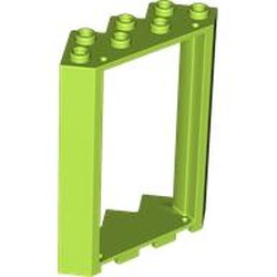 LEGO part 28327 Door Frame 4 x 4 x 6 Corner in Bright Yellowish Green/ Lime