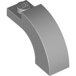 LEGO part 5843 Brick Arch 1 x 3 x 1 2/3 Curved Top in Medium Stone Grey/ Light Bluish Gray