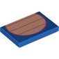 Tile 2 x 3 with Light Nougat Belly, Coral Lines print