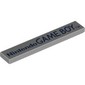 Tile 1 x 6 with Dark Blue 'Nintendo GAME BOY TM' print