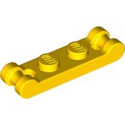 LEGO part 18649 Plate Special 1 x 2 with Handles on Ends in Bright Yellow/ Yellow