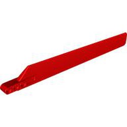 LEGO part 65422 Rotor Blade 3 x 19 with 3 Holes in Bright Red/ Red