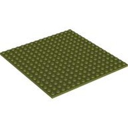 LEGO part 91405 Plate 16 x 16 in Olive Green