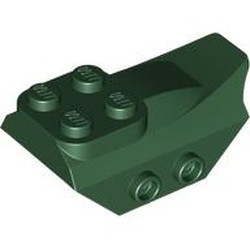 LEGO part 79897 Brick Special 2 x 5 with Slope, Studs on Side in Earth Green/ Dark Green