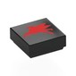 Tile 1 x 1 with Red Flying Pegasus, Going Right print