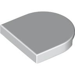 LEGO part 10005520 TILE 2X2, 1/2 CIRCLE in White