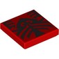 Tile 2 x 2 with Black Tattoo Decoration print