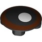 Plate Round 2 x 2 with Rounded Bottom [Boat Stud] with Eye, White Pupil, Reddish Brown Iris print