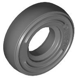 LEGO part 59895 Tyre 14 x 4 Smooth Small Single [New Style] in Dark Stone Grey / Dark Bluish Gray