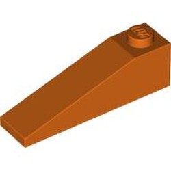 LEGO part 60477 Slope 18° 4 x 1 in Reddish Orange
