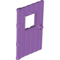 LEGO part 7102 Door 1 x 4 x 6 with Window, Wood Structure, Loose Window Hold in Medium Lavender