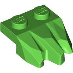 LEGO part 27261 Plate Special 2 x 3 with Rocks in Bright Green