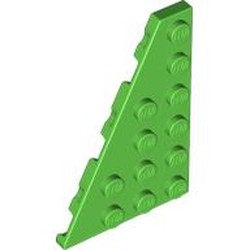 LEGO part 48208 Wedge Plate 6 x 4 Left in Bright Green
