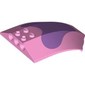 Windscreen 8 x 6 x 2 Curved with Medium Lavender Splotch print