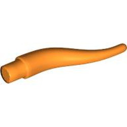 LEGO part 13564 Animal Body Part, Horn (Cattle) / Tentacle / Vine / Branch / Tongue - Long in Bright Orange/ Orange