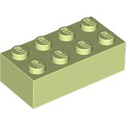 LEGO part 3001 Brick 2 x 4 in Spring Yellowish Green/ Yellowish Green