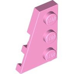 LEGO part 43723 Wedge Plate 3 x 2 Left in Light Purple/ Bright Pink