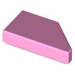 LEGO part 5091 Tile 1 x 2 with Stud Notch Left in Light Purple/ Bright Pink