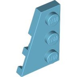 LEGO part 43723 Wedge Plate 3 x 2 Left in Medium Azure