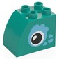 Duplo Brick 2 x 3 x 2 with Curved Top, Eyes Print