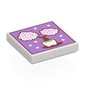 Tile 2 x 2 with Painting, White Bonsai Tree in Cup, Lavender Background print