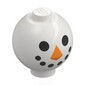 Brick Round 2 x 2 Sphere with Stud with Snowman Face print