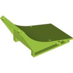 LEGO part 77822 Slope Curved 8 x 15 x 6, Ramp in Bright Yellowish Green/ Lime