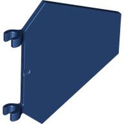 LEGO part 17979 Flag 5 x 6 Hexagonal with U Clips in Earth Blue/ Dark Blue