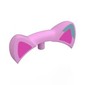 Headwear Accessory Cat Ears with Dark Pink Ears, Dark Turquoise Spot print