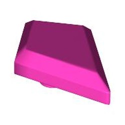 LEGO part 35649 Tile Special 1 x 2 Diamond Plain in Bright Purple/ Dark Pink