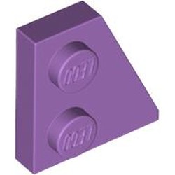 LEGO part 24307 Wedge Plate 2 x 2 Right in Medium Lavender