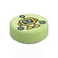 Tile Round 1 x 1 with Toy Robot print