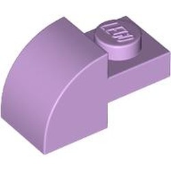 LEGO part 5841 Brick Curved 1 x 2 x 1 with Curved Top in Lavender