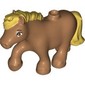 Animal, Pony with Ochre Yellow Mane, Tail pattern
