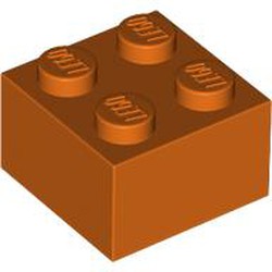 LEGO part 3003 Brick 2 x 2 in Reddish Orange