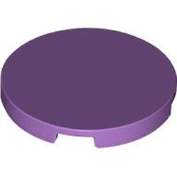 LEGO part 67095 Tile Round 3 x 3 in Medium Lavender