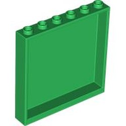 LEGO part 59349 Panel 1 x 6 x 5 in Dark Green/ Green