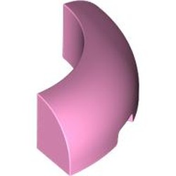 Brick Round Corner 3 x 3 x 1 with Bottom Cut Outs [No Studs] [1/4 Arch]